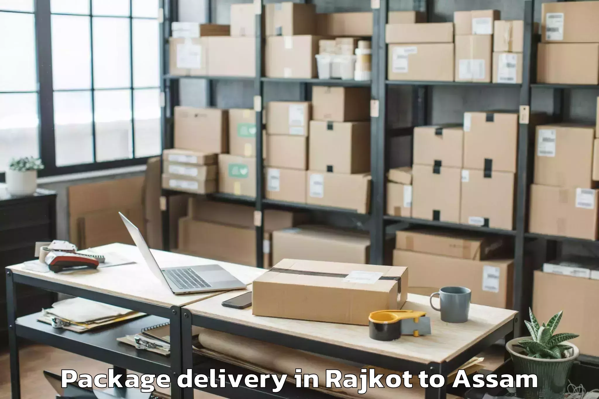 Easy Rajkot to Dotma Package Delivery Booking